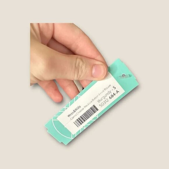 Wren & Willa Stitch Fix Choker Neck Blouse Top Womens Size Small NWT - Picture 6 of 6